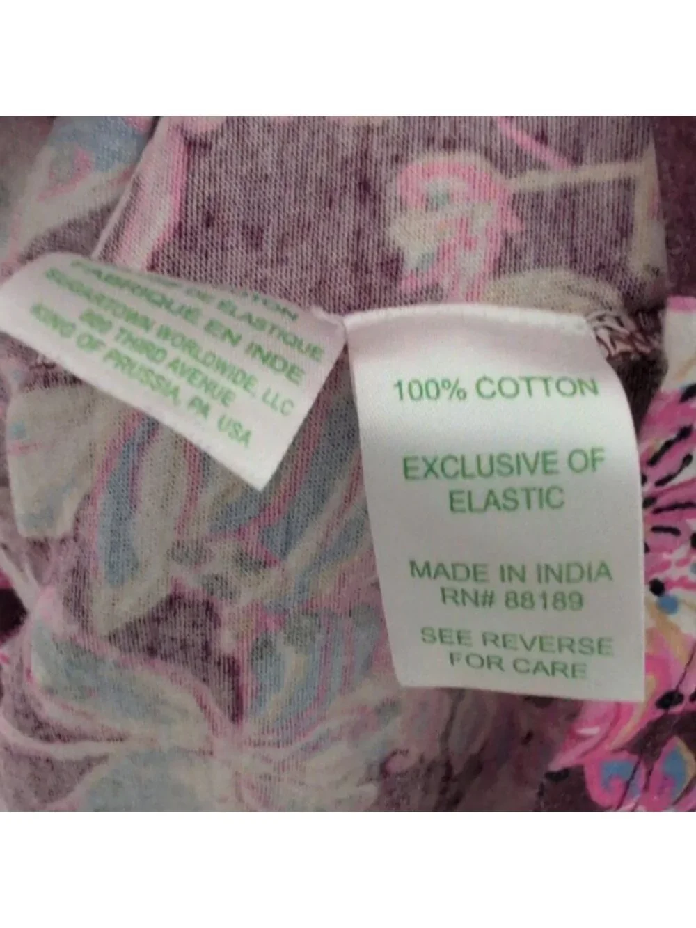Lilly Pulitzer Floral Mini Jilly Sleeved Midi Dress Girls Size Large Purple Cott